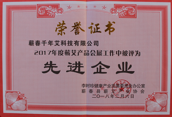 2017蘄艾產品會展先進企業